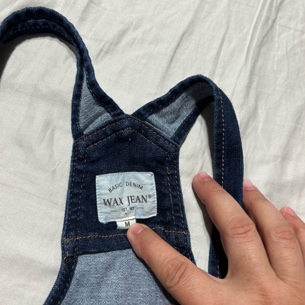 Wax Jean Basic Denim Overalls - image 2